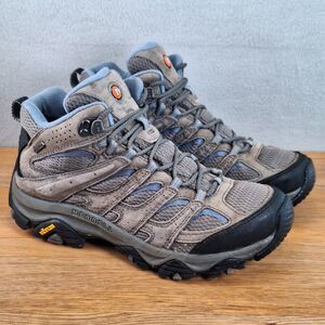 Merrell Moab 3 Mid Women's 8.5 EU 39 Waterproof Hiking Boots Granite Gray Shoes